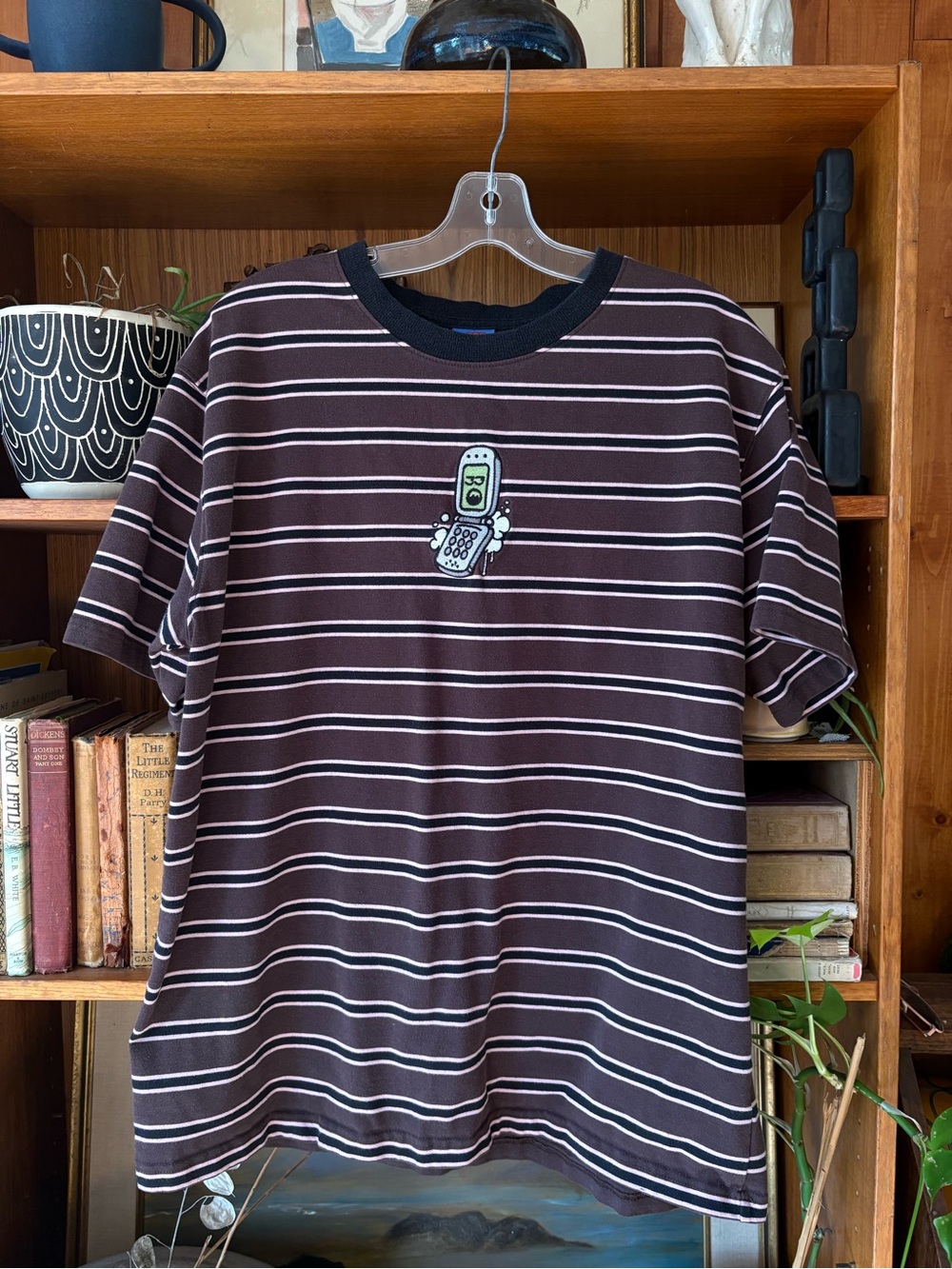 Oversize Stripe Flip Phone Oversize Skate Tee L Empyre